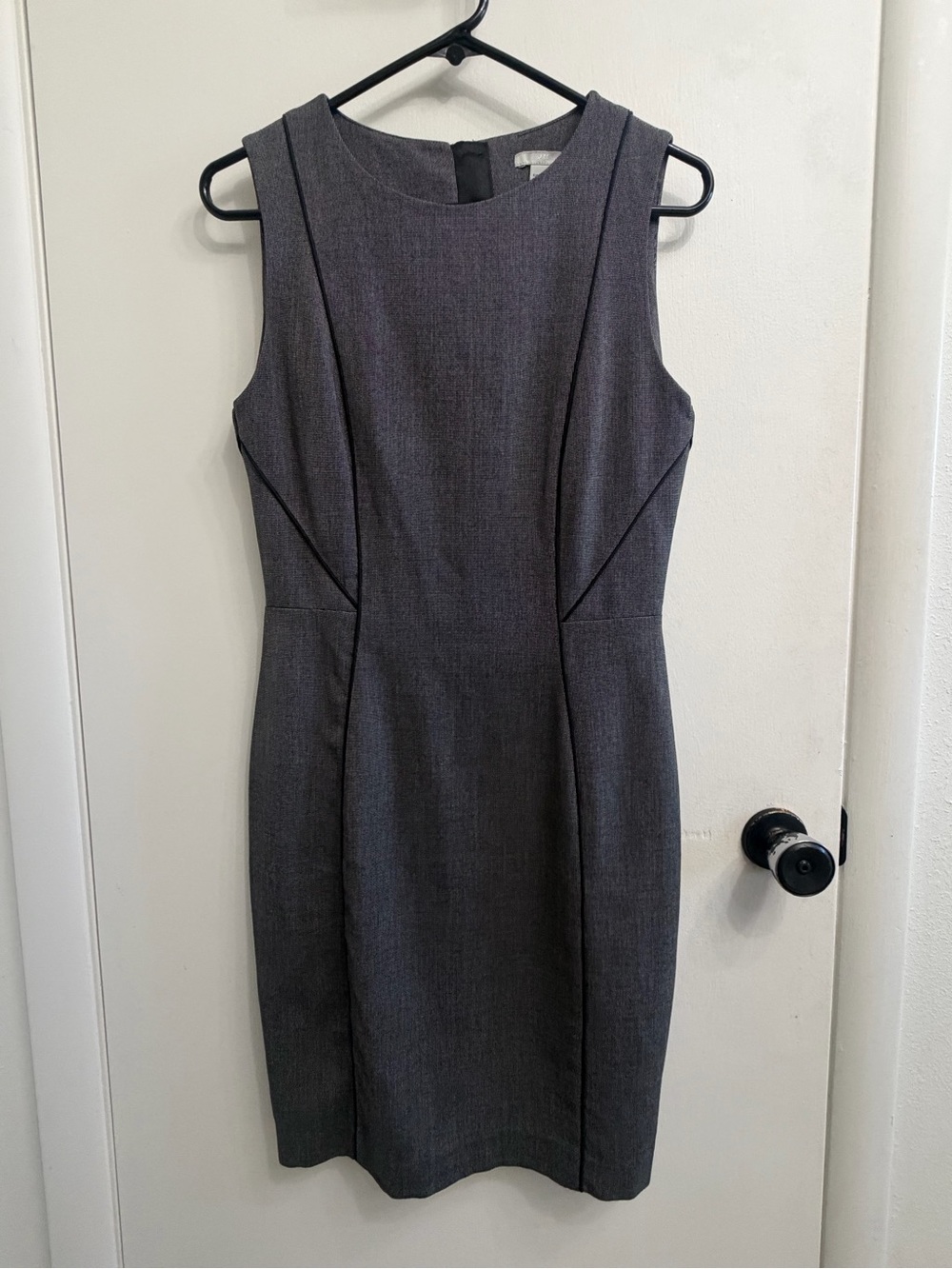 H&M Charcoal Sleeveless Sheath Dress